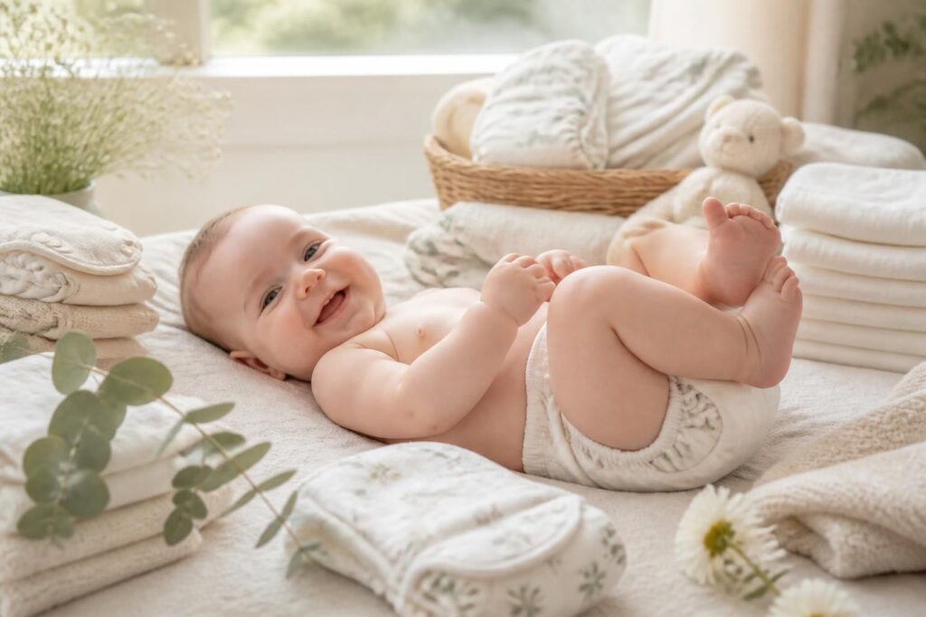 découvrez nos couches lavables bio, douces et respectueuses de la peau délicate de votre bébé, pour un confort naturel et écologique au quotidien.