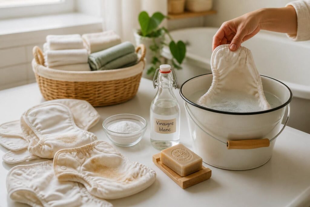 découvrez des méthodes douces et efficaces pour le décrassage des couches lavables, afin de préserver leur qualité et assurer une hygiène optimale pour votre bébé.