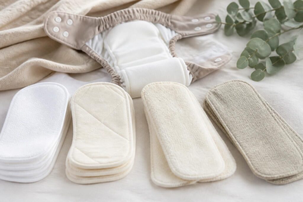 découvrez notre guide complet pour choisir les meilleurs inserts pour couches lavables, alliant confort, absorption et respect de l'environnement.