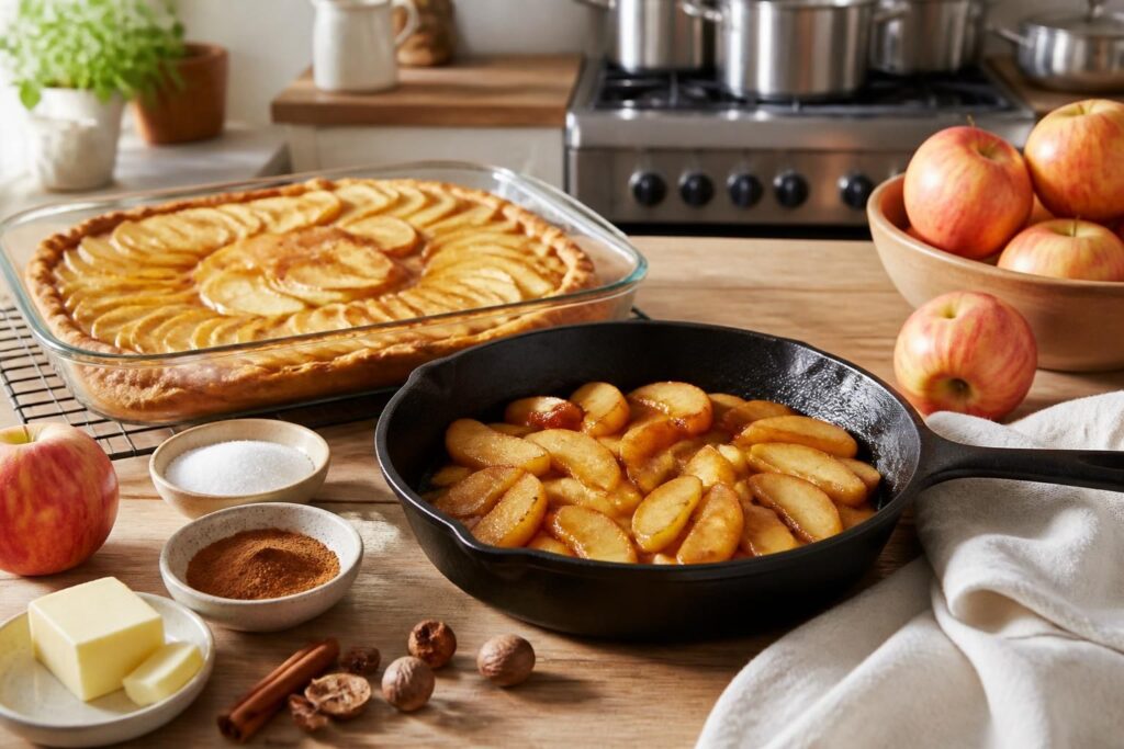 découvrez des recettes rapides et faciles de pommes dessert à la poêle ou au four, parfaites pour un dessert savoureux sans complication.
