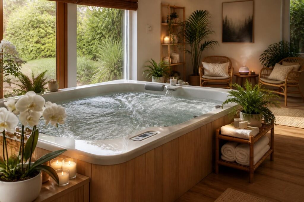découvrez nos idées et kits pour aménager un spa à la maison, et créez un espace bien-être familial pour des moments de détente et de relaxation partagés.