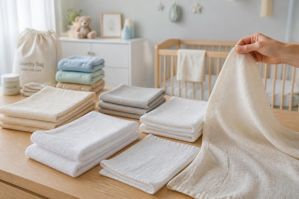 découvrez nos astuces pour bien choisir les voiles adaptés à vos couches lavables, pour un change pratique, efficace et respectueux de la peau de bébé.
