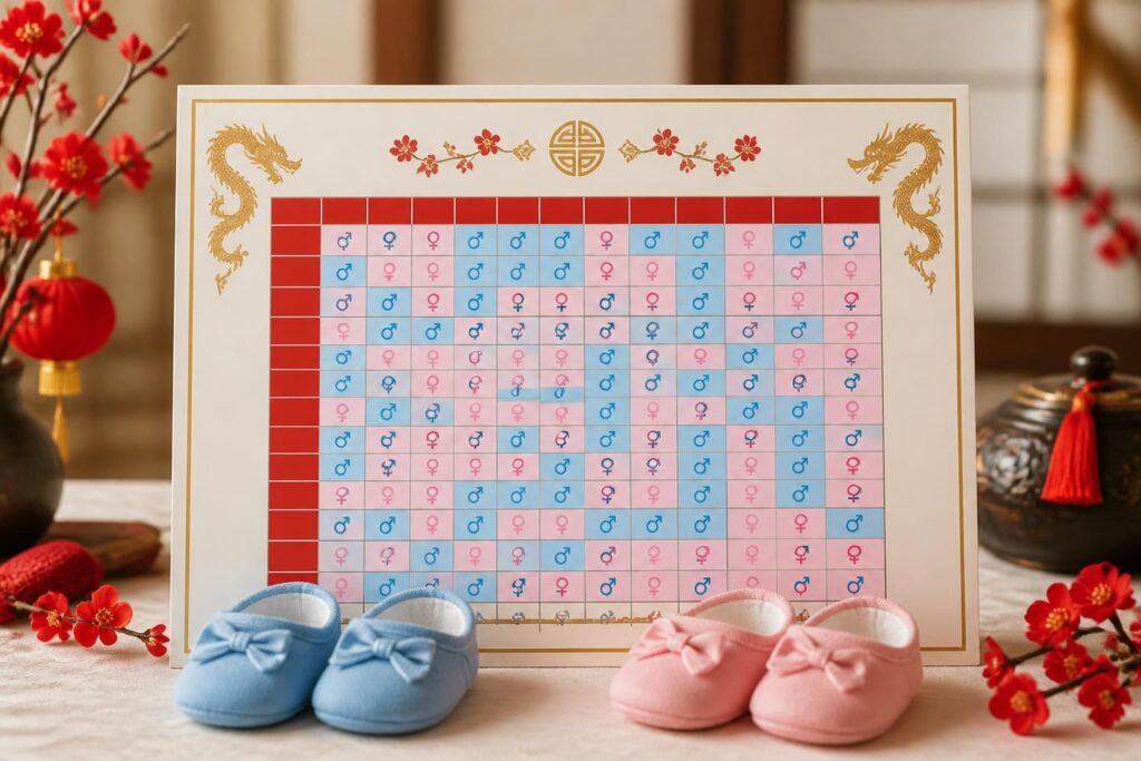 découvrez le calendrier chinois de grossesse 2025 pour prévoir avec précision si vous attendez une fille ou un garçon. une méthode traditionnelle et ludique pour anticiper le sexe de votre bébé.