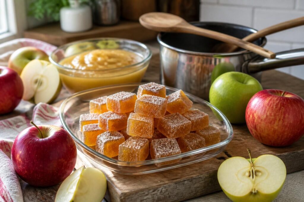 découvrez notre recette maison facile et savoureuse de pâte de fruit aux pommes, idéale pour un goûter gourmand fait maison.