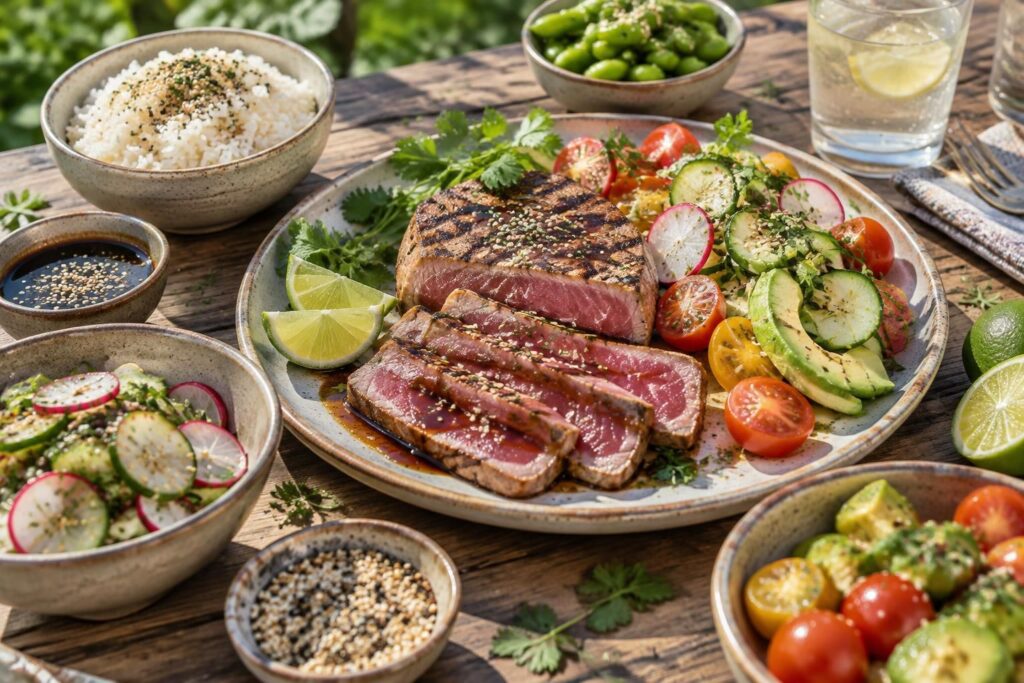 découvrez des accompagnements savoureux pour sublimer le thon grillé ou en tataki : légumes, salades et sauces faciles à préparer.