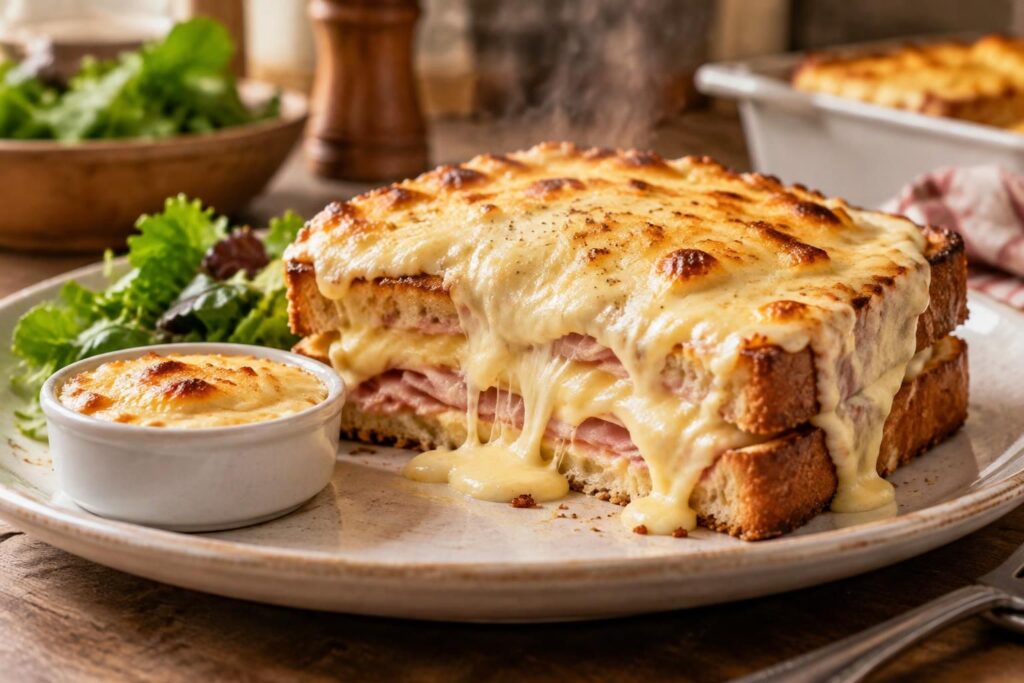 découvrez notre recette de croque-monsieur béchamel au four, moelleux et gratiné à souhait, avec des astuces gourmandes pour le réussir à tous les coups.