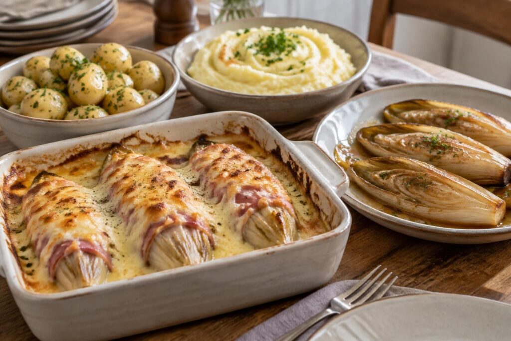 découvrez quels féculents servir avec des endives au jambon ou braisées : pommes de terre, riz, pâtes ou purée, pour un repas savoureux et équilibré.
